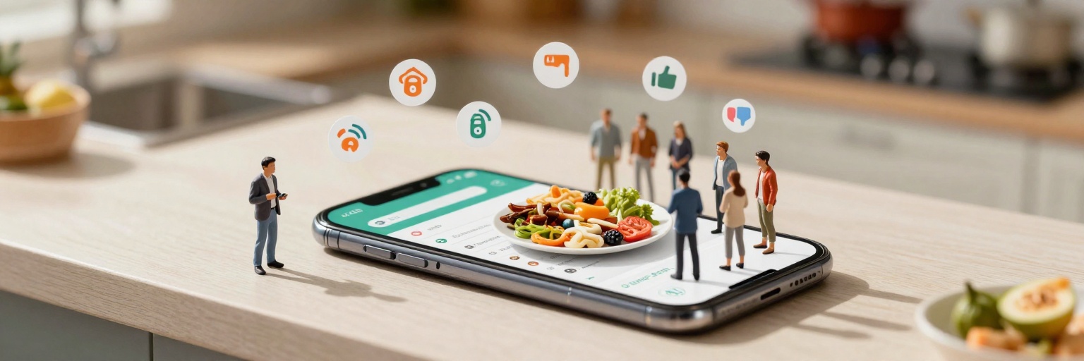 Barriers to and Facilitators for Using Nutrition Apps: Systematic Review and Conceptual Framework