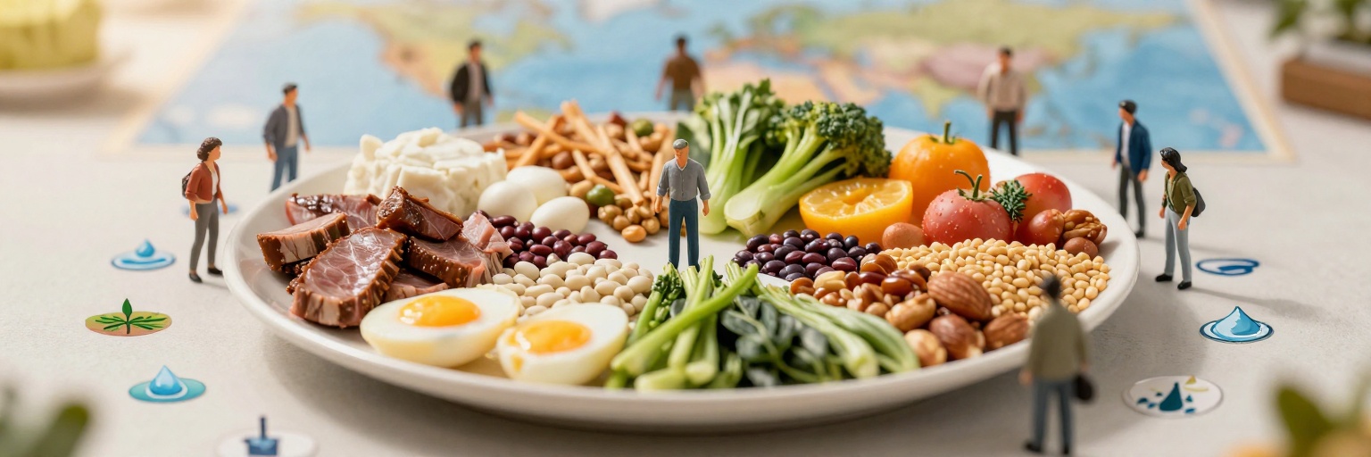 Health and nutritional aspects of sustainable diet strategies and their association with environmental impacts: a global modelling analysis with country-level detail